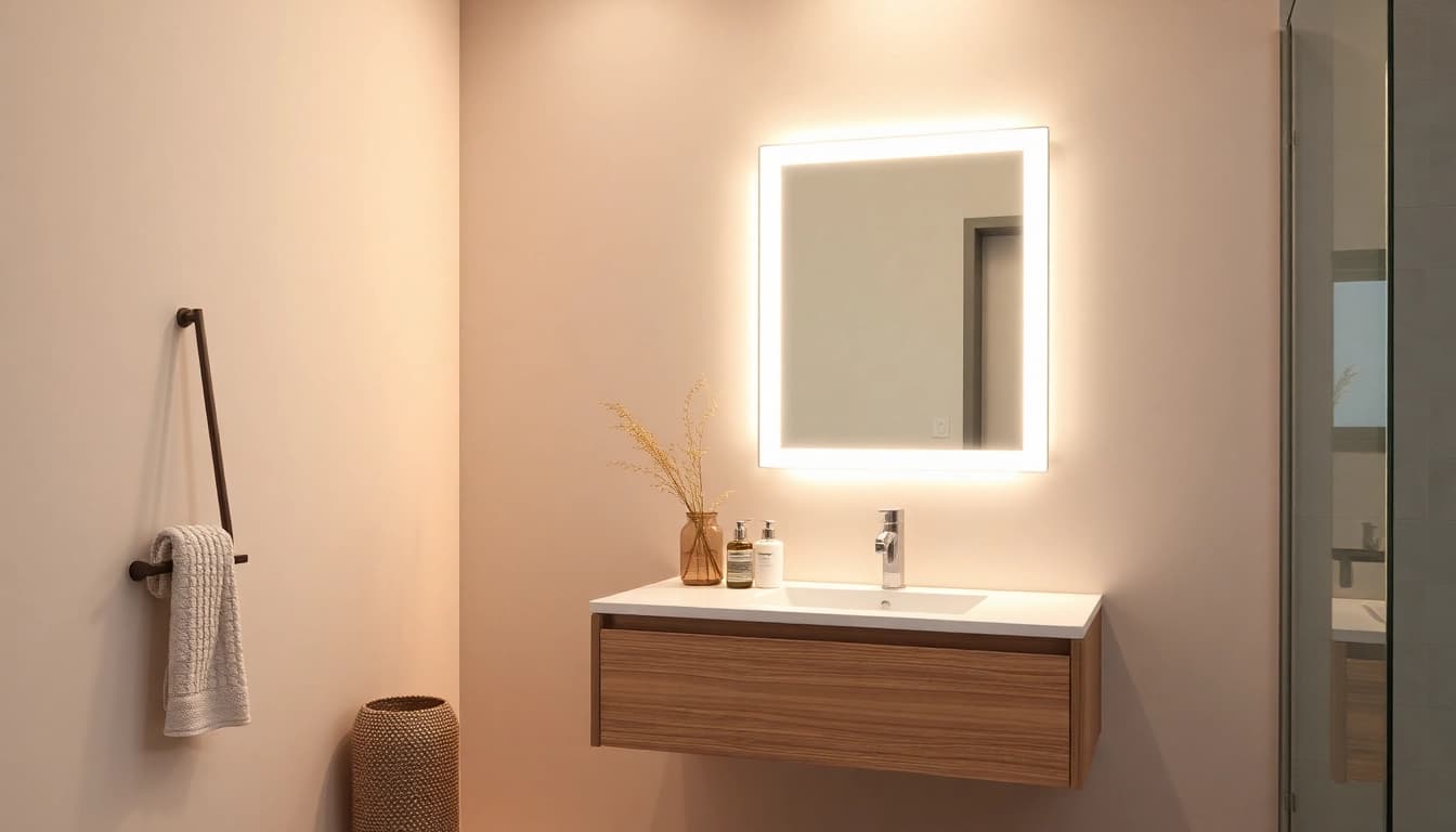 Genießen Sie perfekten Komfort mit einem spiegelschrank led, der warme Beleuchtung bietet und modernen Stil ins Bad bringt.