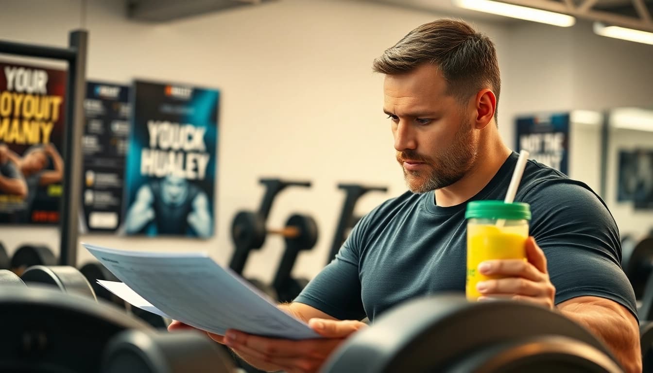 Erfahren Sie, wie trenbolon kaufen Ihrem Fitnessziel helfen kann, während ein Trainer im Fitnessstudio arbeitet.