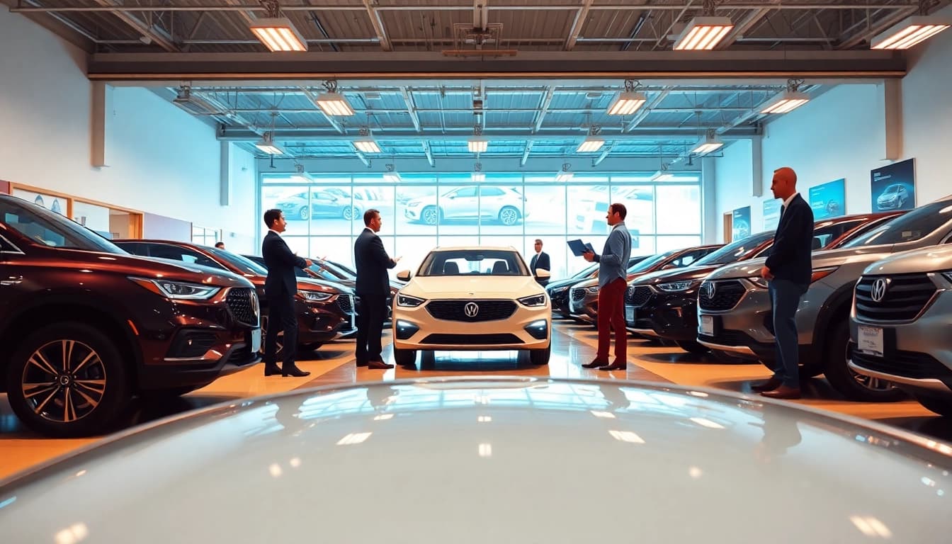 Auto kaufen im modernen Autohaus mit freundlichem Personal und vielfältigen Fahrzeugen.
