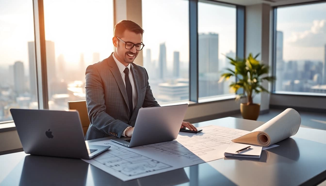 Headhunter Ingenieure beraten kompetent über technische Karrierechancen in einem modernen Büro.