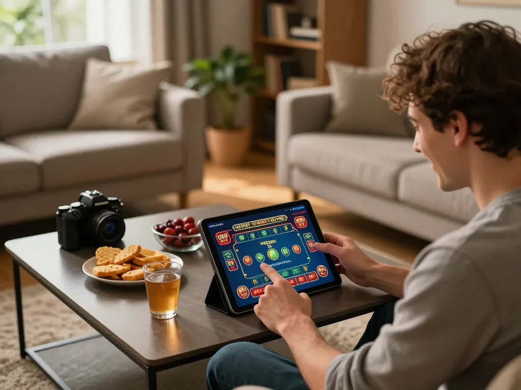 Mastering giải mã số học strategies while placing bets on an online casino interface from home.