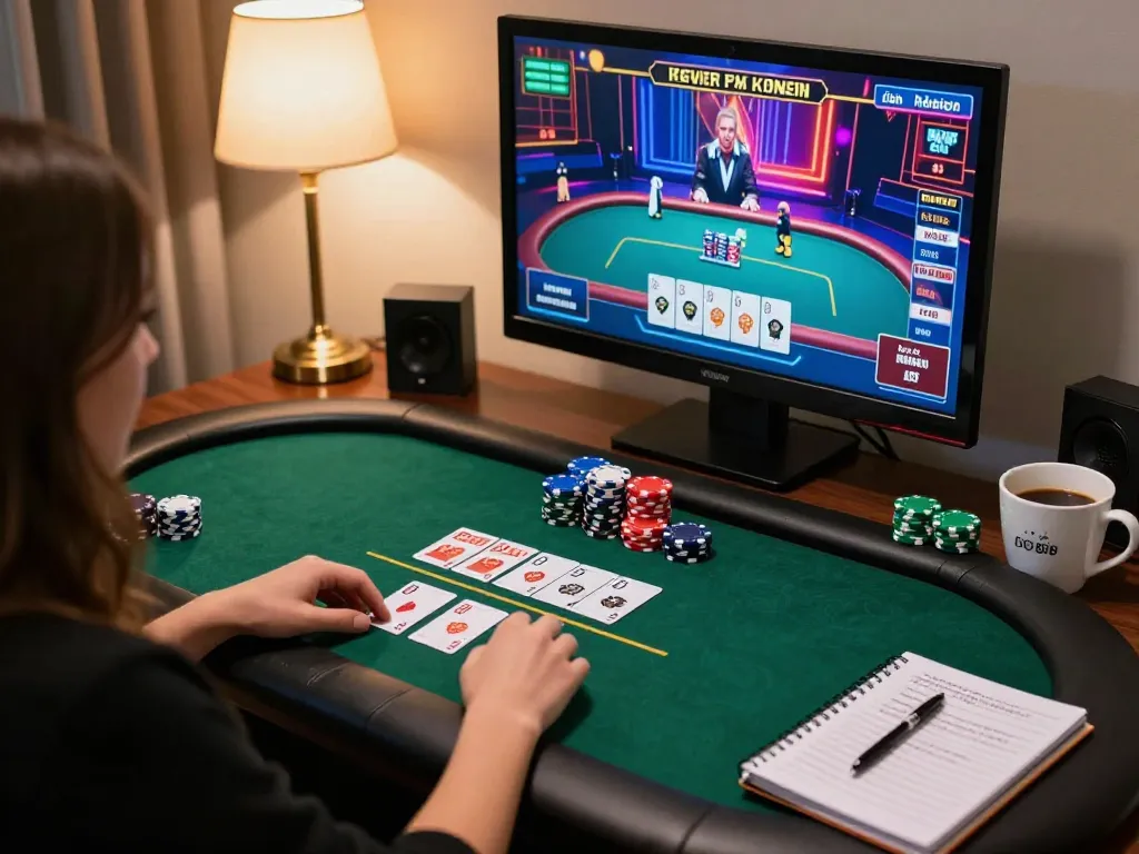 Players enjoying online gaming experience at DH88 with colorful graphics and poker chips