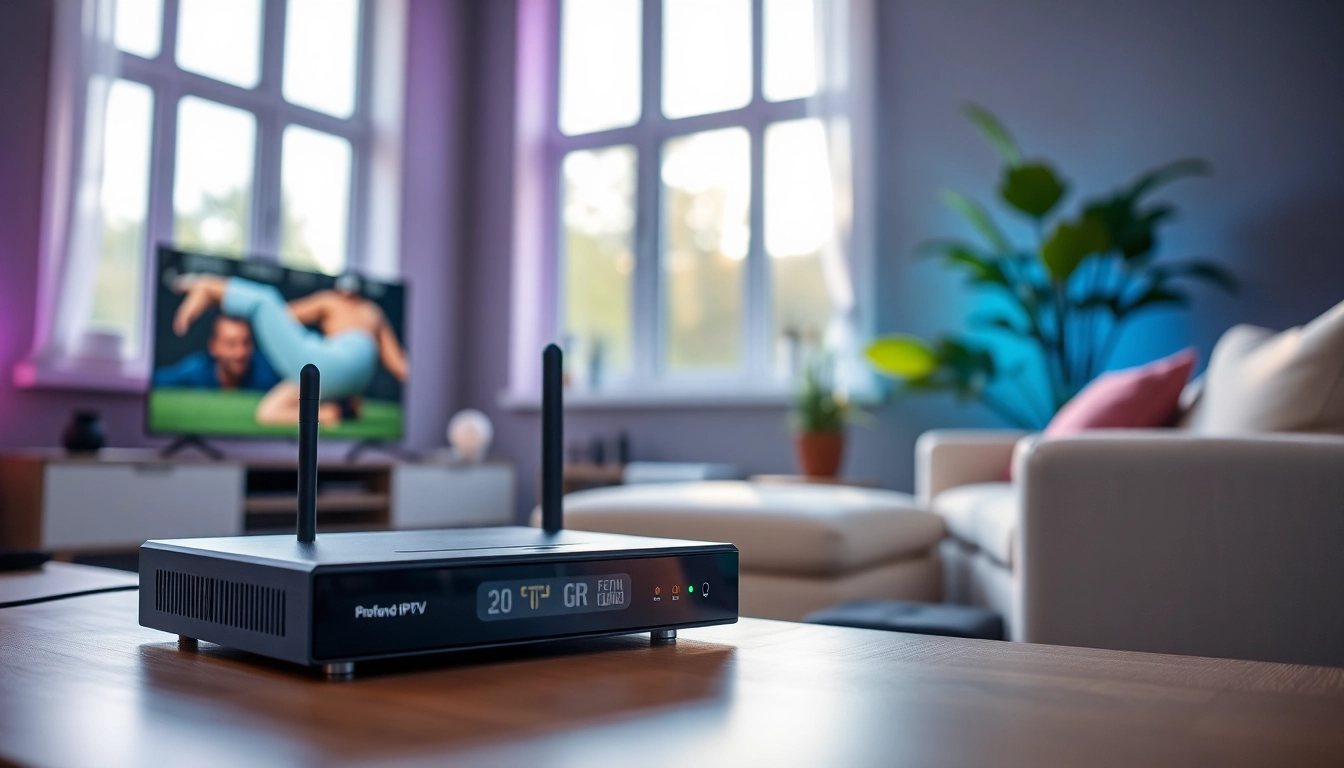 Erleben Sie iptv kaufen mit modernem Streaming-Setup und stilvollem Wohnambiente.