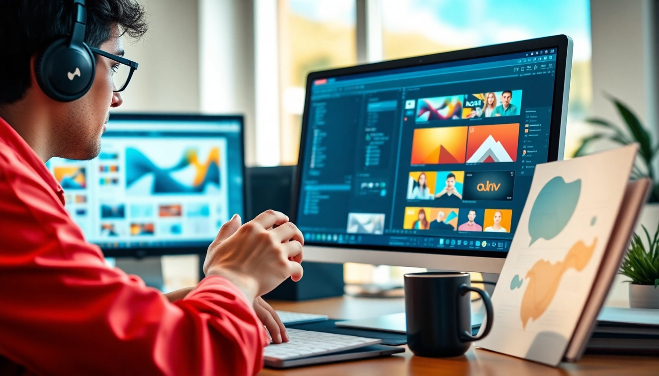 Visually stunning examples of medialen selbst gestalten in creative workspace settings.
