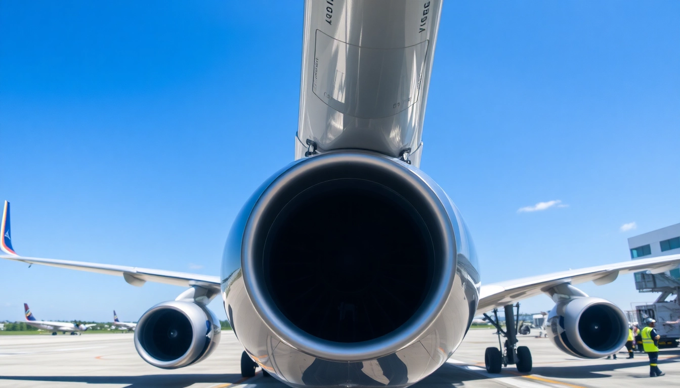 Boeing Flugzeug startet am Flughafen mit abhebender Dynamik und lebhaften Farben.