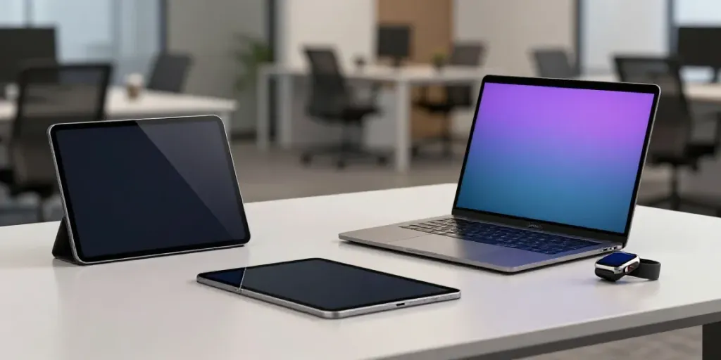 Gadget-Nachrichten von neuesten Geräten in moderner Tech-Umgebung.