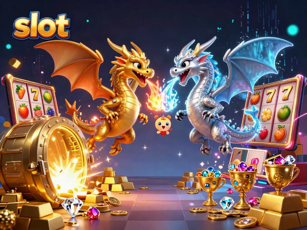 Spin the slot with vibrant symbols as 3D dragons unleash fire and ice for colossal wins.