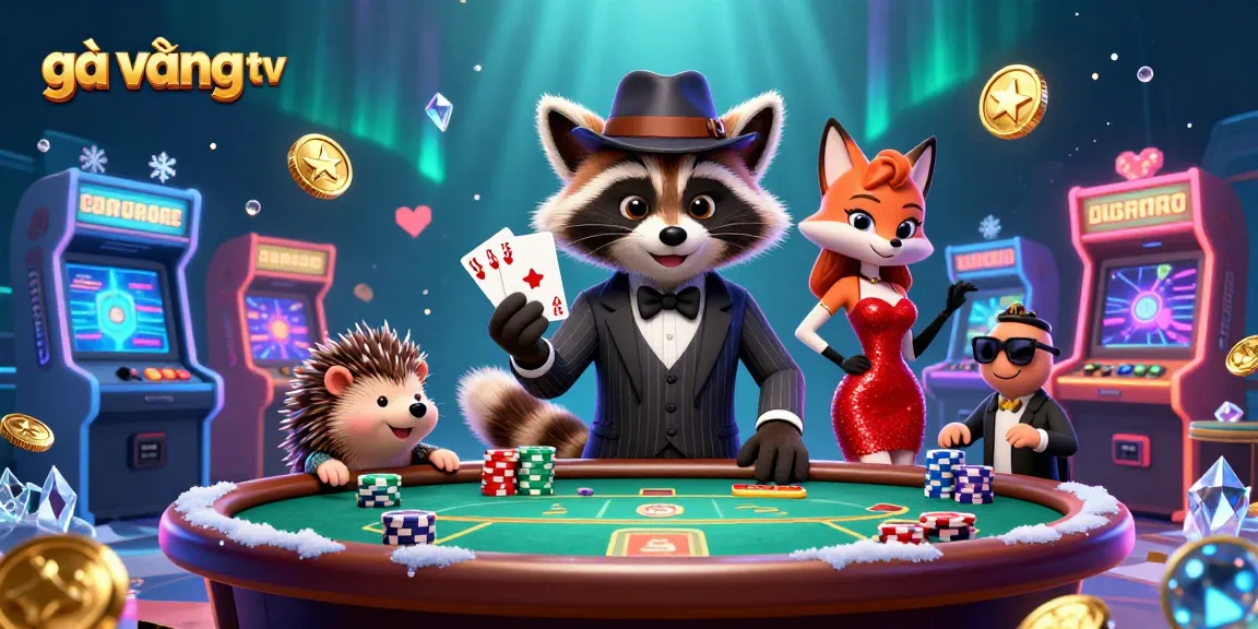 Experience thrilling poker action with gà vàng tv, featuring charismatic characters and casino games.
