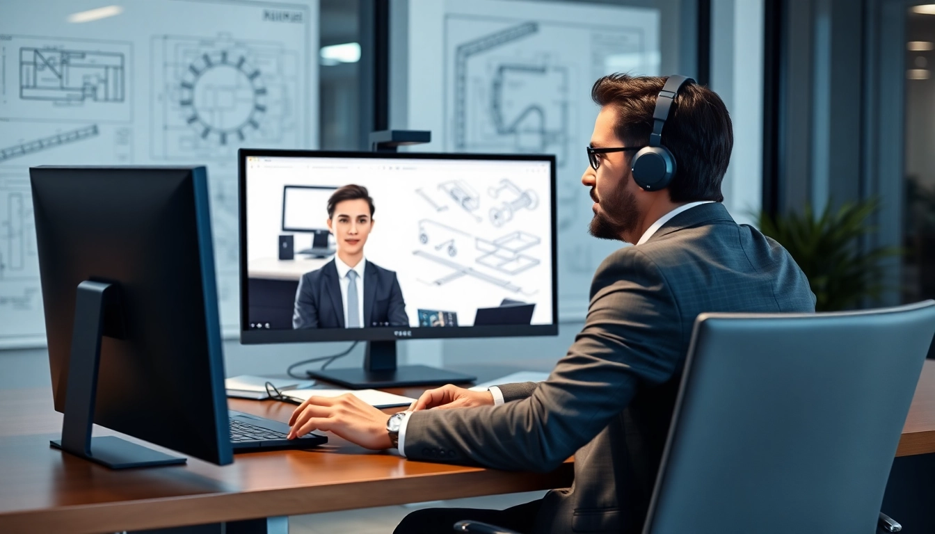 Headhunter Ingenieure interviewt einen Kandidaten in einem modernen Büro.