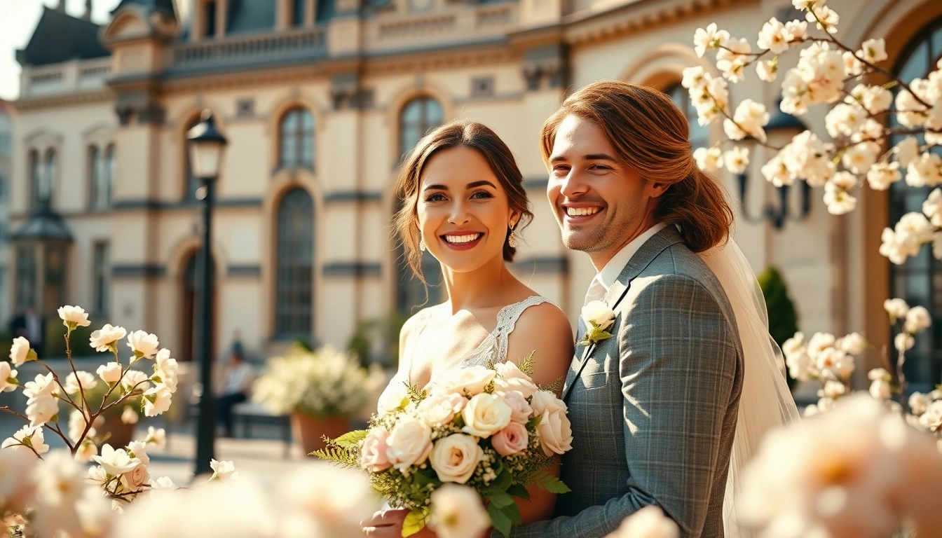 Hochzeitsfotograf Düsseldorf Yvonne Miss erstellt wunderschöne Hochzeitsaufnahmen eines glücklichen Paares in Düsseldorf.