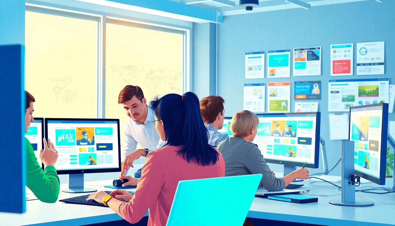 Webdesign Agentur arbeitet kreativ und dynamisch an modernen Projekten.