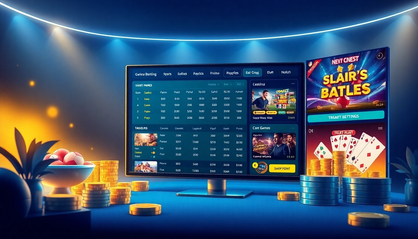 Engaging digital interface of a reputable online betting platform (nhà cái uy tín) showcasing games and promotions.