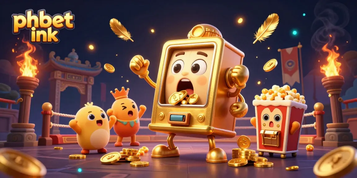 Experience thrilling wins at phbet ink with a captivating scene of a golden slot machine celebrating its jackpot.