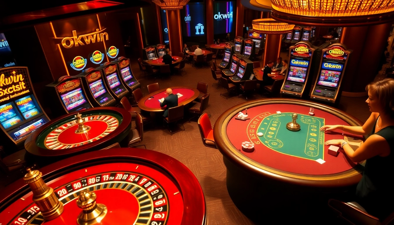 Experience the thrill of high-stakes gambling at okwin with vibrant tables and exciting games.