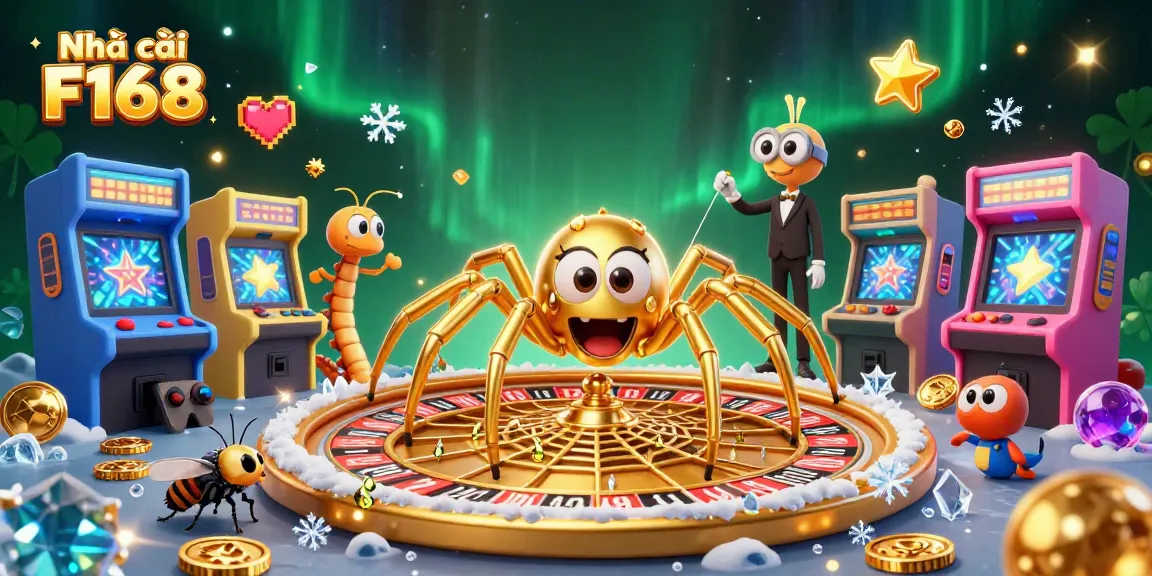 Experience thrilling bets at Nhà cái F168 with a dynamic casino scene of spins and colorful arcade excitement.