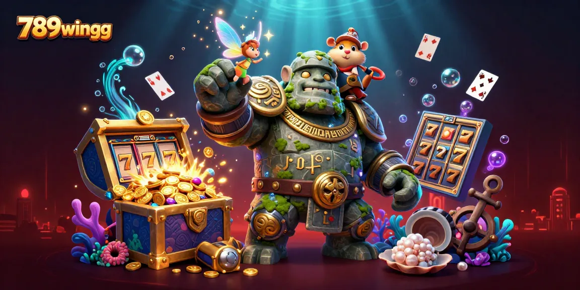 Experience thrilling gaming action at 789wingg with a vibrant underwater fantasy scene.