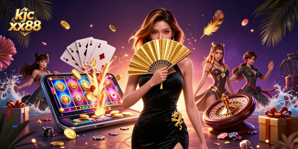 Experience excitement with kjc xx88 through vibrant casino imagery featuring captivating games and characters.