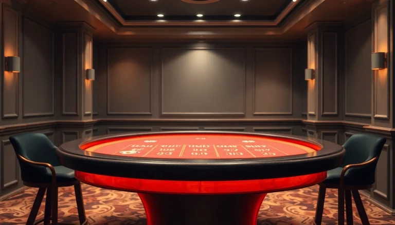 Spielen Sie im online casino ohne anmeldung am eleganten Spieltisch mit Chips und Karten in ansprechendem Ambiente.