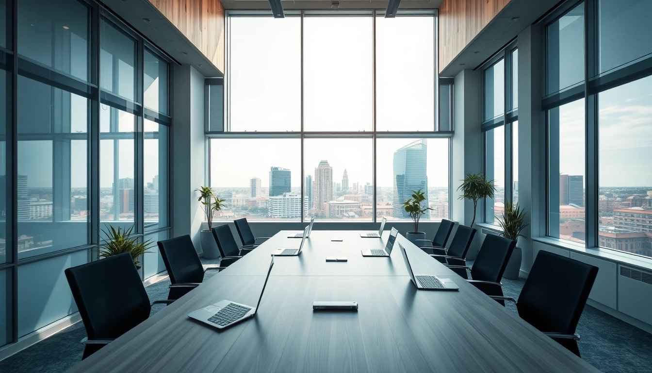 Professioneller Headhunter Hannover im modernen Büro mit Blick auf die Stadt.