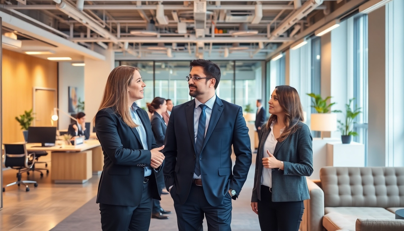 Headhunter Agentur arbeitet an einem Recruiting-Projekt mit engagierten Fachleuten.