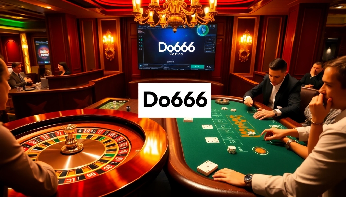 Experience the thrill of winning at Do666's vibrant casino tables with luxury gambling elements.