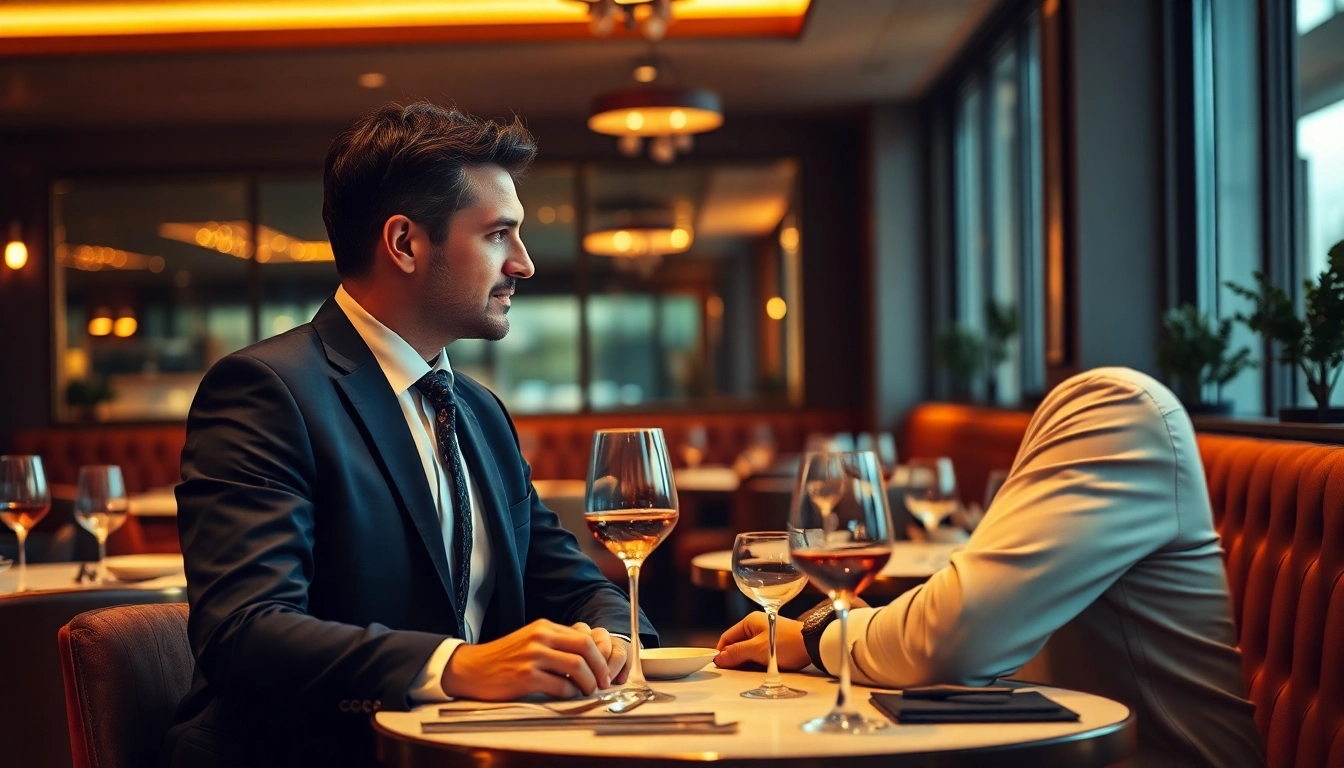 Headhunter Gastronomie vermittelt in einem eleganten Restaurant.