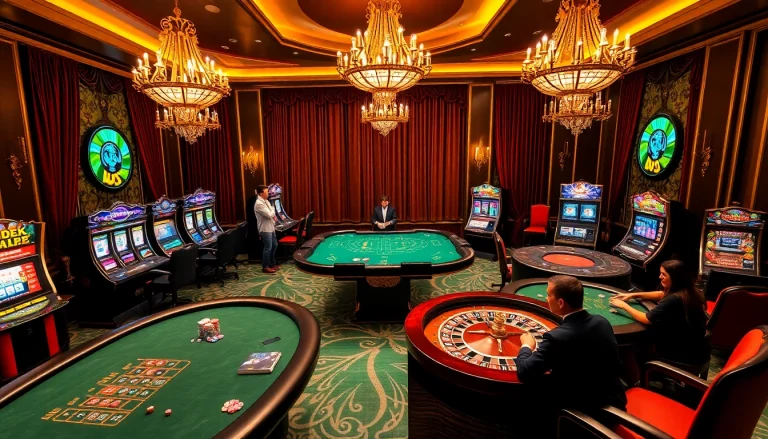 Experience the thrill of winning at https://www.vaoluoitv.com/ with colorful casino tables and engaging players.