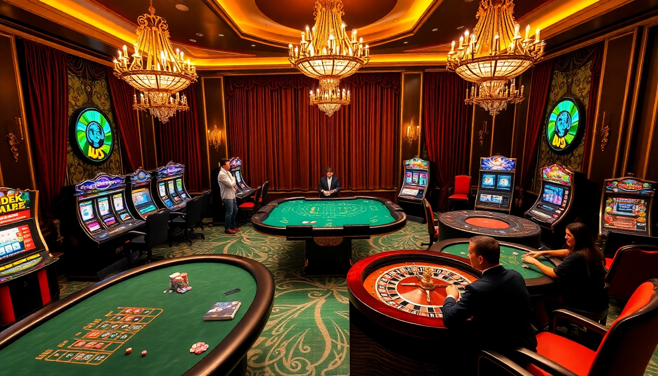 Experience the thrill of winning at https://www.vaoluoitv.com/ with colorful casino tables and engaging players.