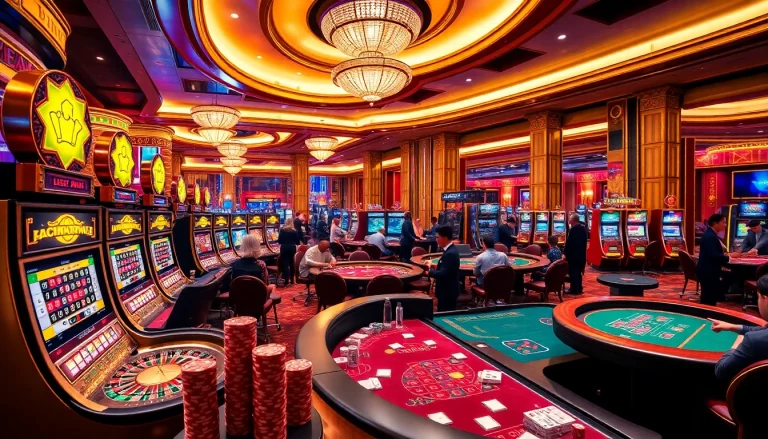 Experience the thrill of online gambling at 58win.surf with vibrant casino games and luxurious decor.