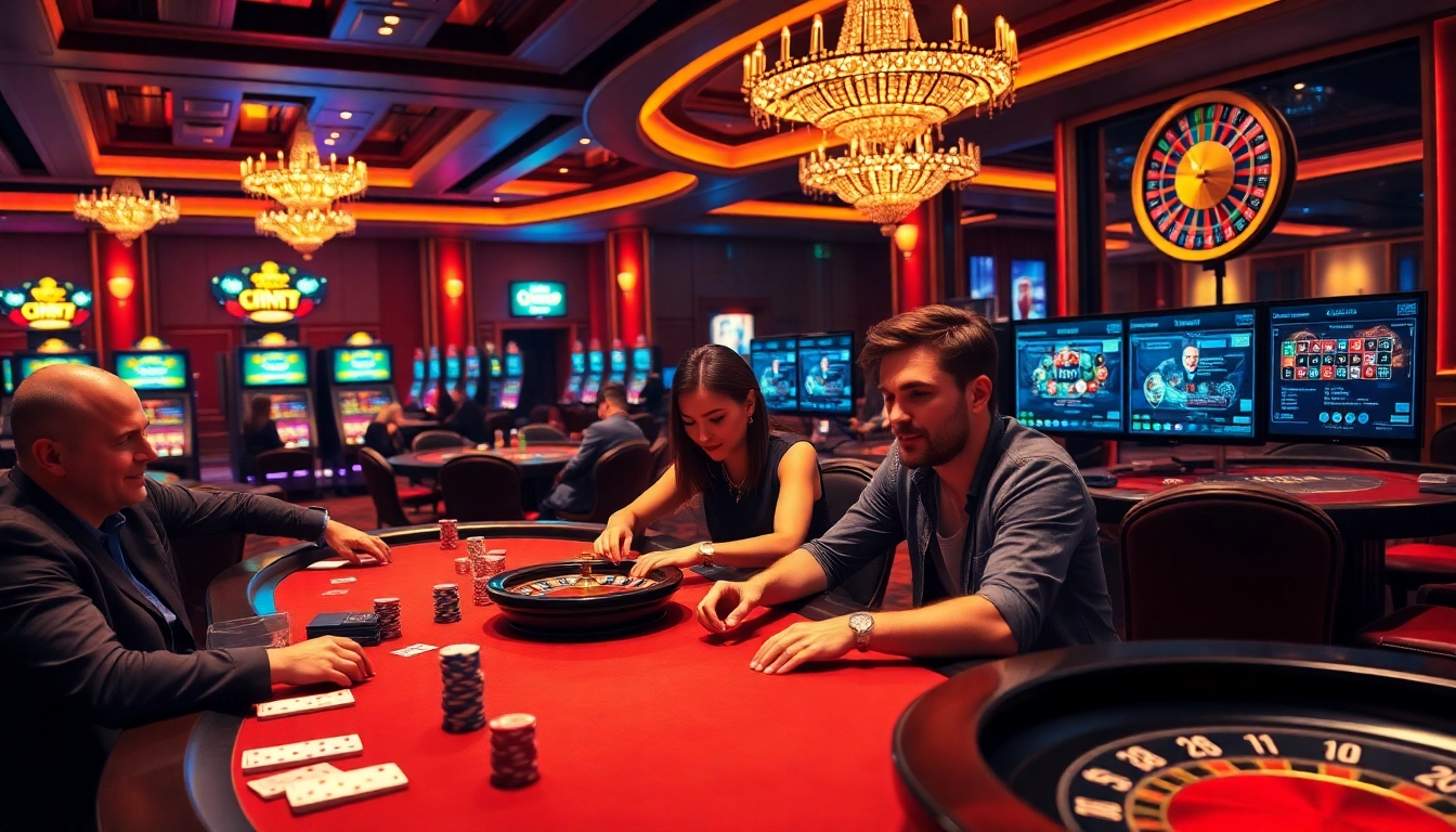 Experience the excitement at nhà cái 888NEW with vibrant casino tables and thrilling gambling activities.