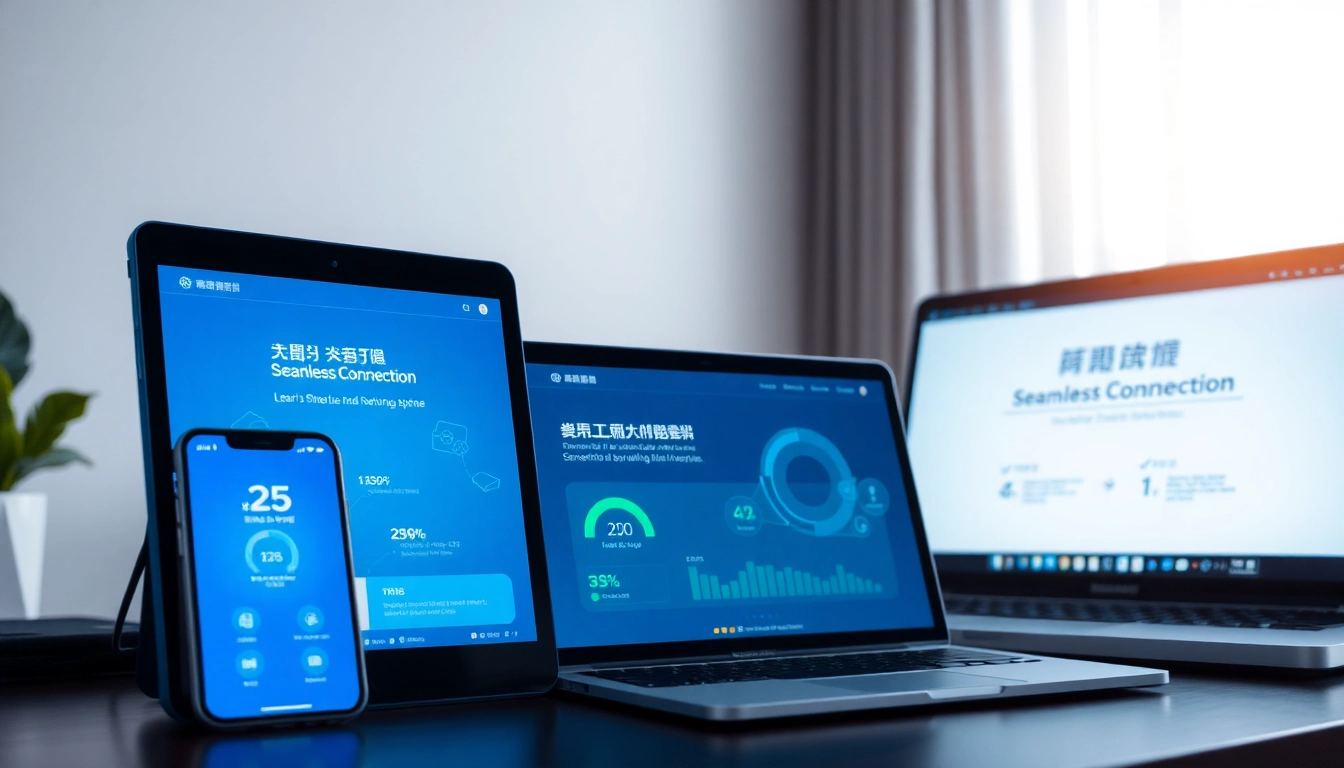 快连官网 showcasing seamless connectivity and user-friendly interface on multiple devices