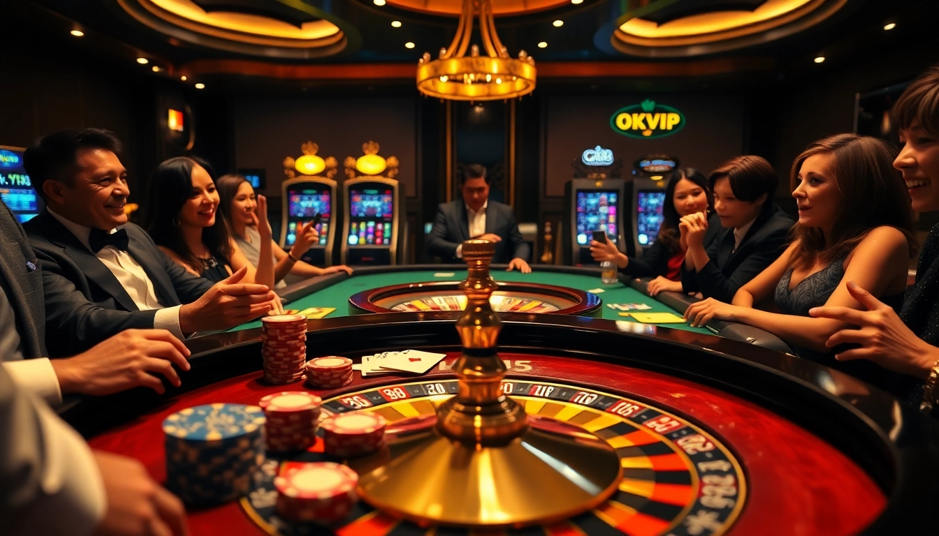 Experience the thrill of betting at C168 OKVIP's vibrant casino gaming table with poker chips and cards.