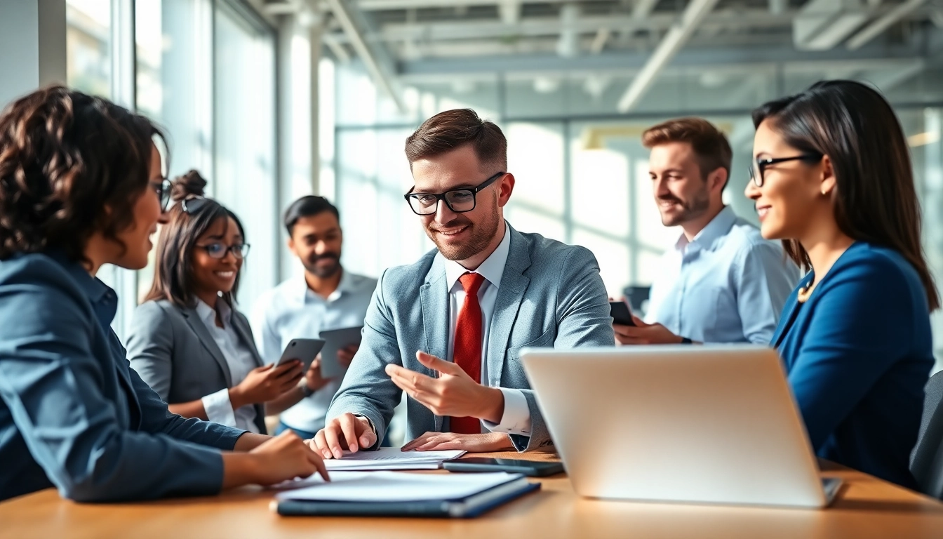 Headhunter IT connects skilled professionals in a vibrant office atmosphere.