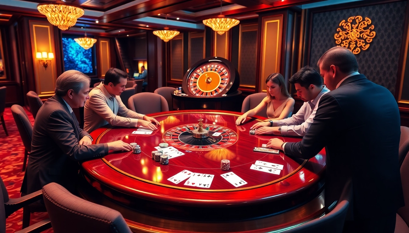 Engage in thrilling gameplay at the Đăng Nhập LC88 poker table surrounded by luxury and excitement.
