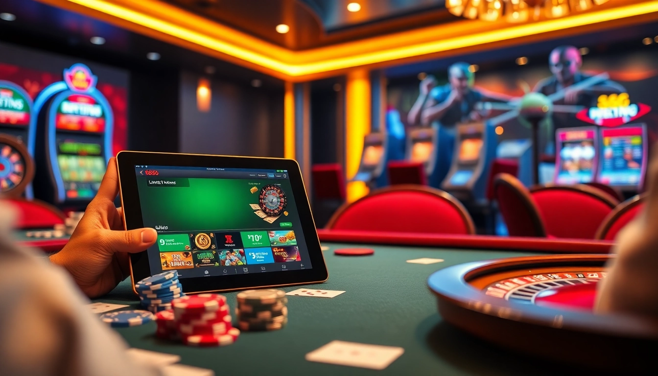 Experience the excitement of U888 online gambling with vibrant casino elements and sleek design.