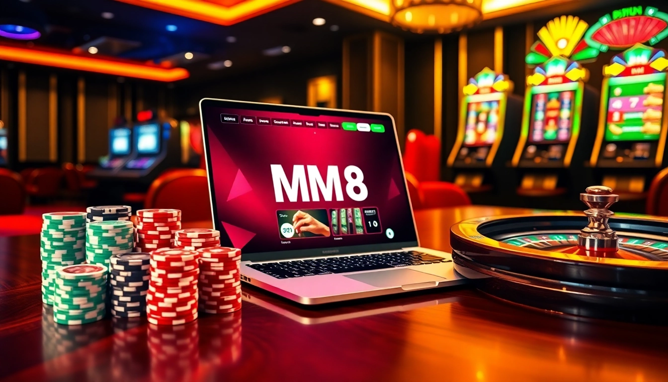 Experience high-stakes excitement with MM88's thrilling casino games and vibrant visuals.