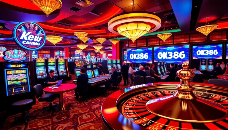 Exciting casino gaming atmosphere showcasing the vibrant OK8386 online betting experience.