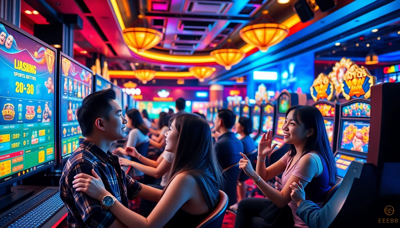 EE88 online gaming platform showcasing vibrant casino games and secure payment options.