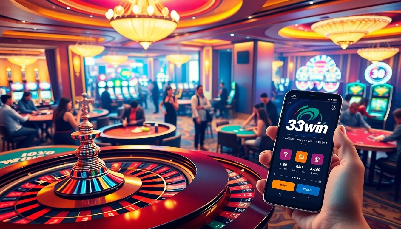 Excited players engaging in an immersive gaming experience at 33win casino.