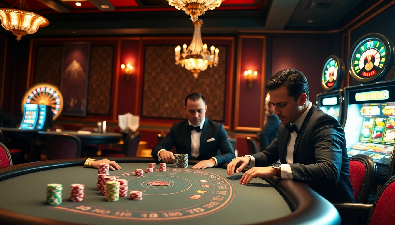 Experience the thrill of the casino with online gambling at https://nhatvip.meme/, featuring high-stakes poker action and luxurious casino ambiance.