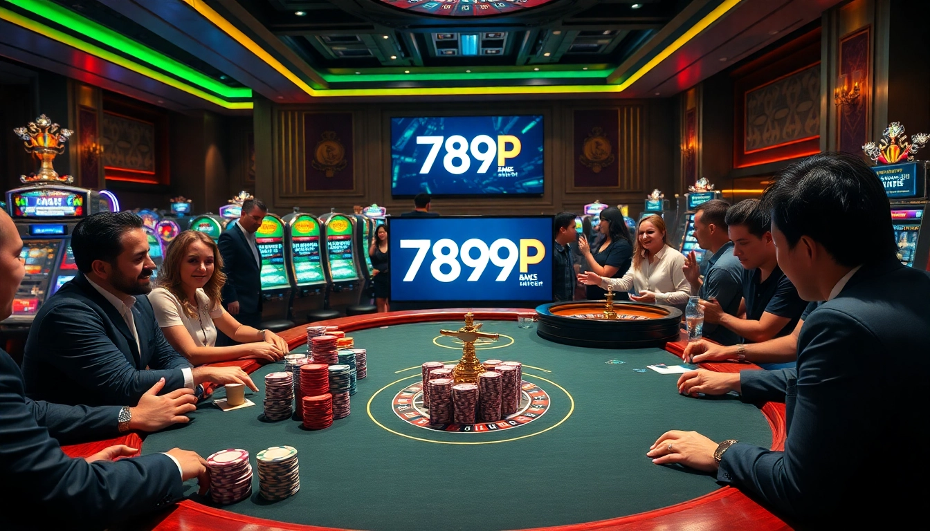 Experience the thrill of gambling at 789P with vibrant casino tables and exciting gameplay.