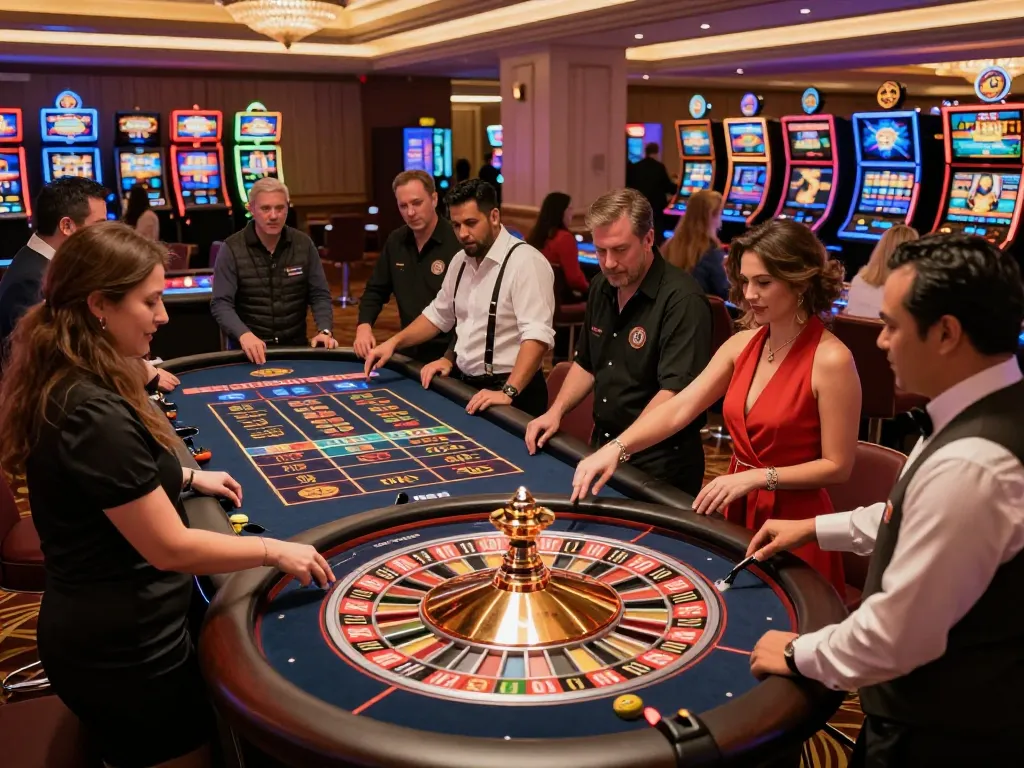 Players betting at the roulette table showcasing excitement at 789winn casino