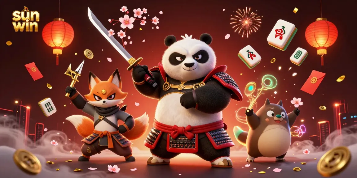 Experience sun win with a vibrant 3D casino scene featuring unique characters and dynamic elements.