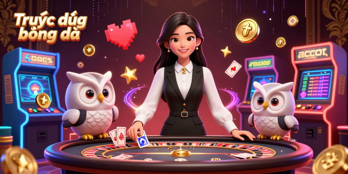 Experience Trực tiếp bóng đá with immersive casino elements in a vibrant 3D scene.