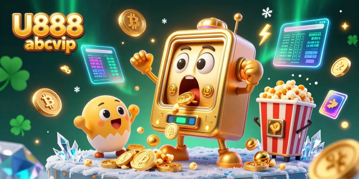 Experience winning moments at U888 abcvip with delightful slot machine excitement pouring forth coins.