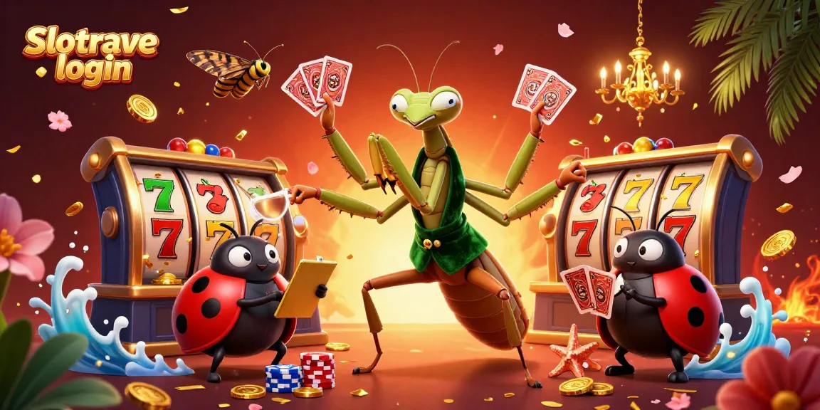 Experience the thrill of the Slotrave login with vibrant characters in a 3D casino scene!