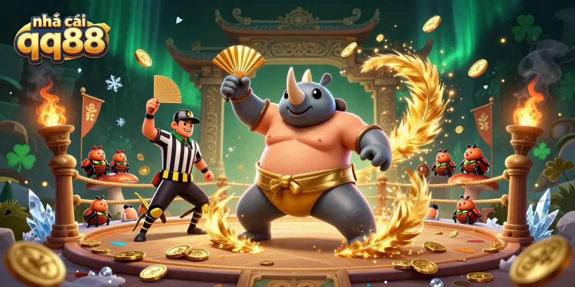 Experience thrilling moments at nhà cái qq88 with a vibrant 3D illustration capturing iconic casino elements.
