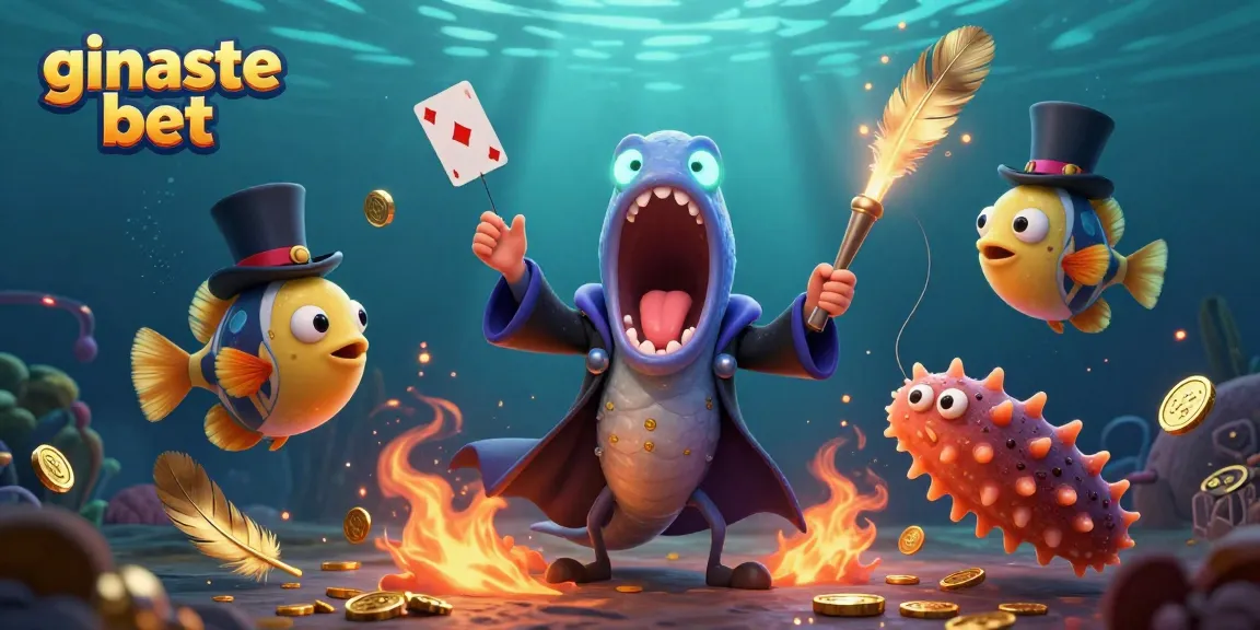 Experience the thrill of ginaste bet with vibrant creatures in a rich 3D underwater scene.
